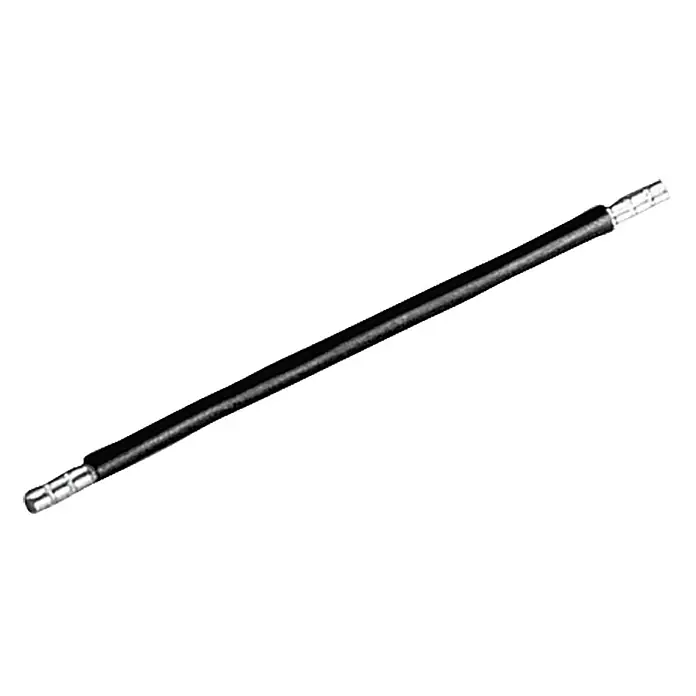 Pollmann Verdrahtungsbrücke - 6 mm², 265 mm - Schwarzer Lenkstockhebel mit silbernen Endstücken, perfekt für präzise Steuerung und hochwertige Leistung.