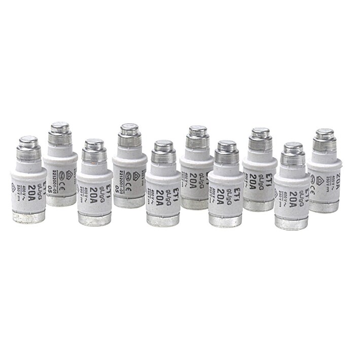 ASS Neozed-Sicherung (20 A, 400 V/AC, 250 V/DC, D02, E18, 10 Stk.)