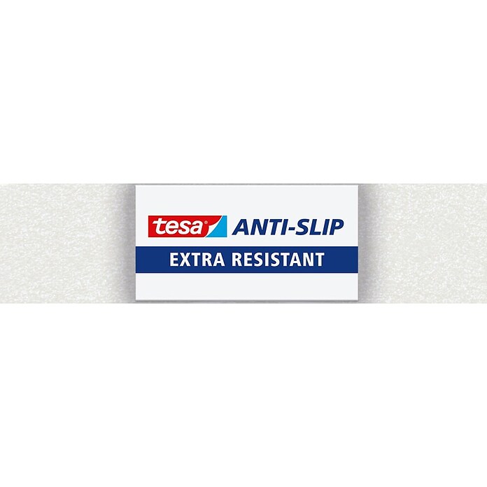 Tesa Antirutschband (Transparent/Weiß, 5 m x 25 mm)