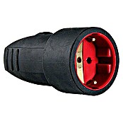 UniTEC Rubberen koppelcontactstop (Licht, 250 V, 16 A, IPX4, Zwart)