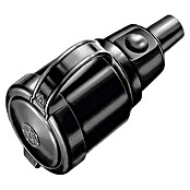 UniTEC Rubberen koppelcontactstop (Zwaar, 250 V, 16 A, IP44, Zwart)