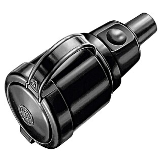 UniTEC Rubberen koppelcontactstop (Zwaar, 250 V, IP44, Rood/Zwart)