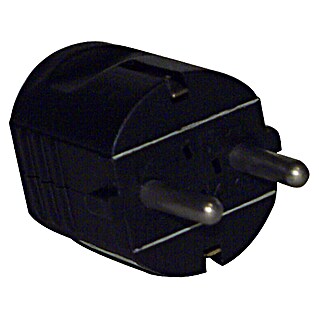 UniTEC Veiligheidsstekker (Zwart, Pvc, IP20)