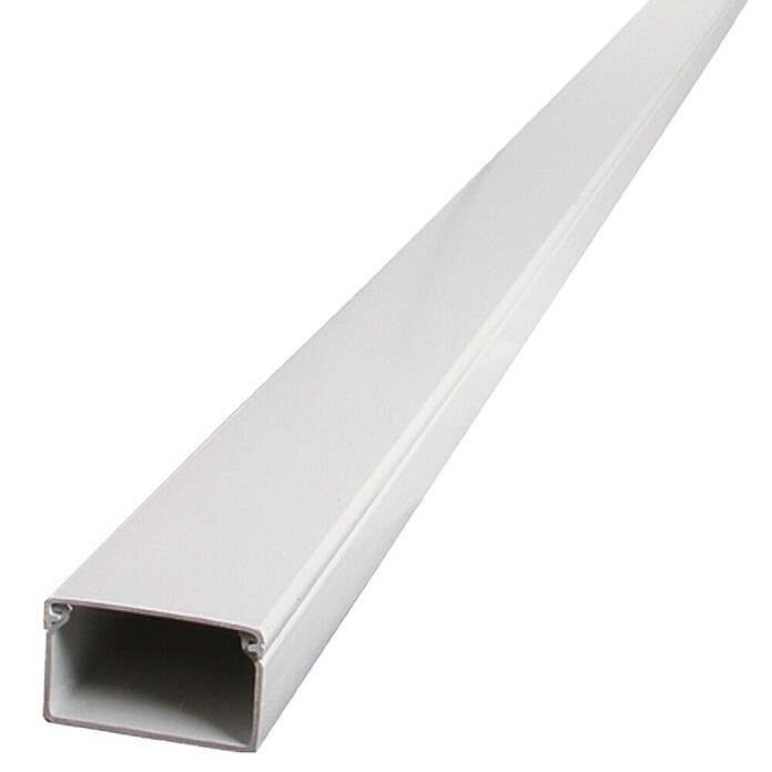 Kanal za kabel  (2 m x 30 mm x 15 mm, Bele barve) | 3294 - Kabelkanal und Zubehör | CBED - Befestigungstechnik | CBE - Kabel und Zubehör | CB - Elektroinstallation | C - Elektro | BAUHAUS