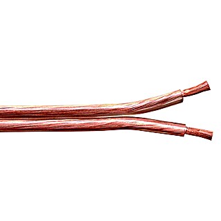 Lautsprecherleitung (Anzahl Adern: 2, 2,5 mm², 25 m, Transparent)