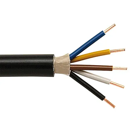 Erdkabel Meterware NYY-J 5x1,5 mm²
