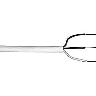 Schlauchleitung H05VV-F 3G1,0 mm² (Anzahl Adern: 3, 5 m, Weiß)