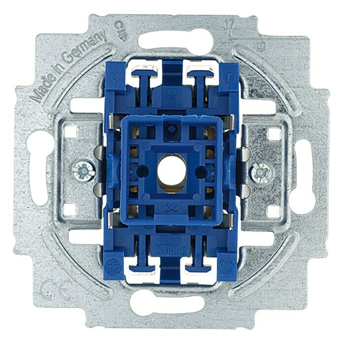 Busch-Jaeger Kreuzschalter-Einsatz10 A, Unterputz Front View