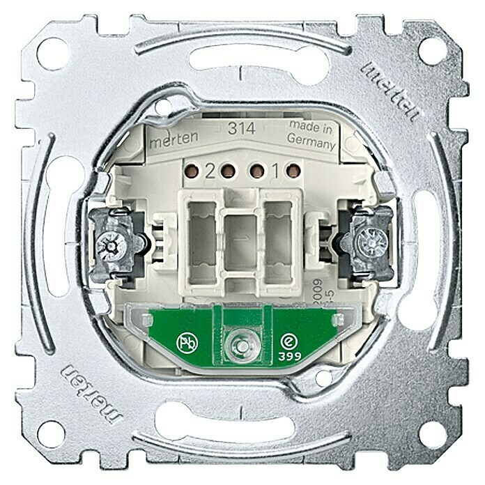 Merten Kontrollschalter-Einsatz10 A, Unterputz Front View