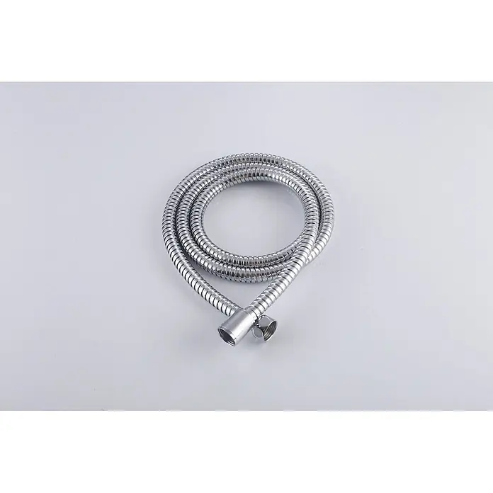 Hudor Duschsystem SC213 -  - Flexibler Chrom-Brauseschlauch, aufgerollt, mit Gewindeanschlüssen.