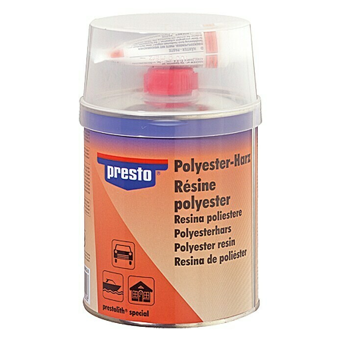 Presto Polyesterharz Special1 kg, Geeignet für: Beton Front View