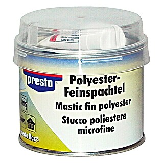 Presto Polyester-fijnplamuur (250 g, Wit, Te bewerken na ca.: 30 min)