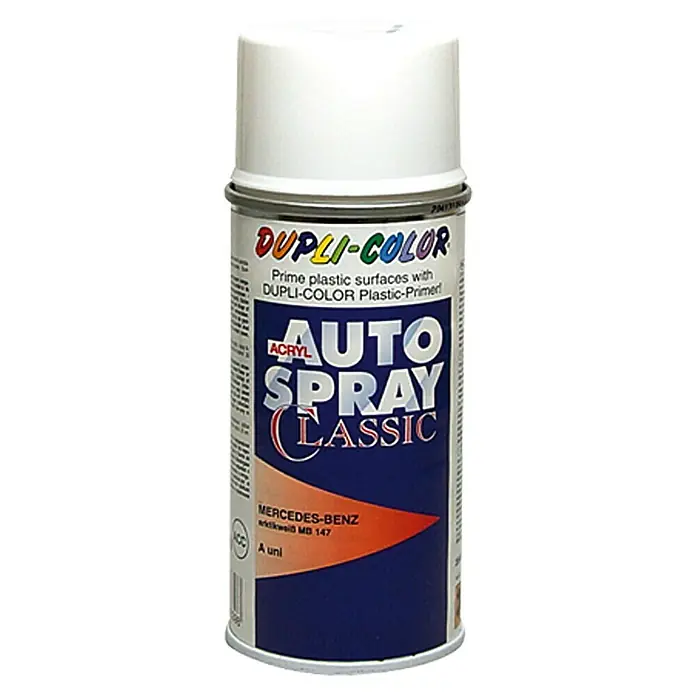 Dupli-Color Acryl-Autospray Classic - Mercedes Benz, Arktikweiß, 150 ml - Dose Dupli-Color Auto Spray Classic Acryl für Mercedes-Benz, hochwertige Lackierung für Oldtimer und Autoliebhaber.