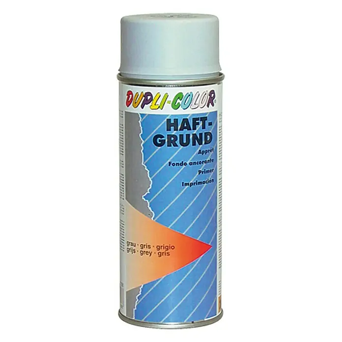 Dupli-Color Haftgrundspray - Grau, 400 ml - Haftgrundierung: Dupli-Color Haft-Grund, ein vielseitiger Primer für optimale Haftung und Vorbereitung verschiedener Oberflächen für die Lackierung.