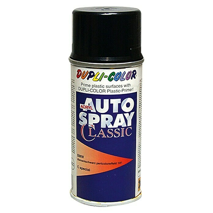 Dupli-Color Acryl-Autospray Classic (BMW, Diamantschwarz Perlcoloreffekt, 150 ml)