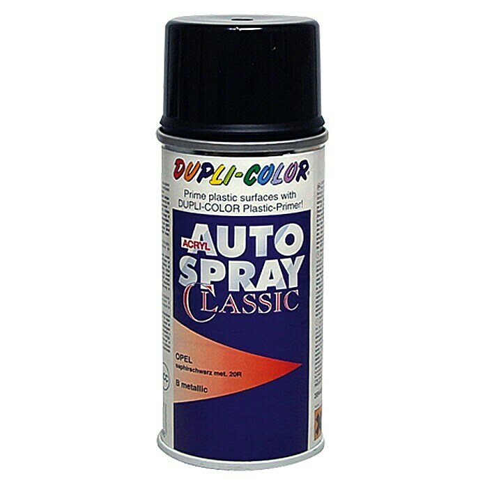 Dupli-Color Acryl-Autospray Classic (Opel, Saphirschwarz Metallic, 150 ml)