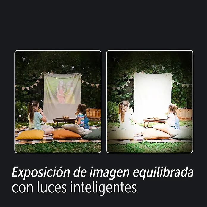EZVIZ Cámara de vigilancia HB8 - Blanco, Ángulo de detección: 360 °, Alcance de detección: 15 m - Exposición de imagen equilibrada con luces inteligentes vs. vista sobreexpuesta.