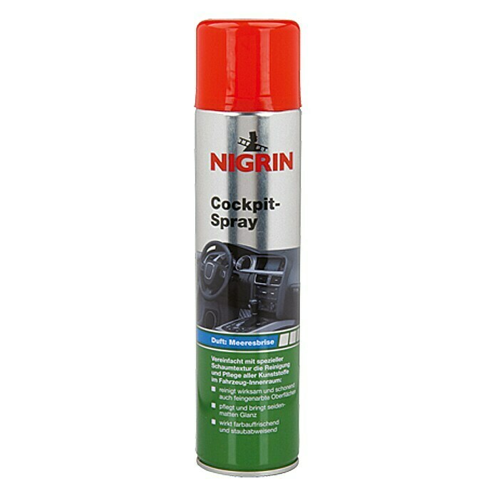 Nigrin Cockpit-Spray400 ml, Meeresbrise Front View