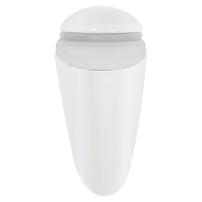Rei Soporte de pared para estantes Pelican - L x An x Al: 6 x 7 x 2,6 cm, Blanco, Apto para: Estantes - Tarro cosmético blanco esmerilado con tapa redondeada y cuerpo cónico.