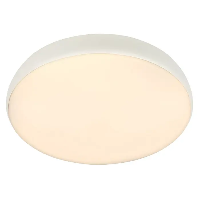Brilo Plafón LED redondo Nikan - 20 W, Ø x Al: 35 x 8,5 cm, Blanco, Blanco neutro - Plafón redondo blanco con iluminación cálida y difusa.