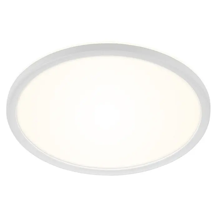 Brilo Plafón LED redondo Slim Case - 18 W, Ø x Al: 29 x 3 cm, Blanco, Blanco neutro - Lámpara de techo LED ovalada con luz blanca.