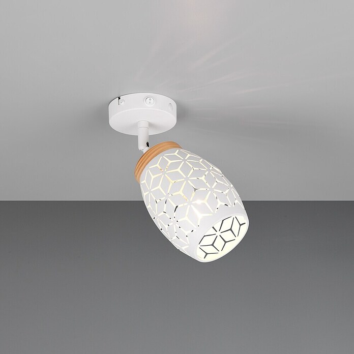 Reality Leuchten Bidar Aplique de pared (Blanco, E14, Diámetro: 12 cm) | BAUHAUS