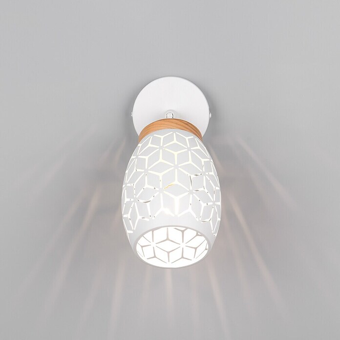 Reality Leuchten Bidar Aplique de pared (Blanco, E14, Diámetro: 12 cm) | BAUHAUS
