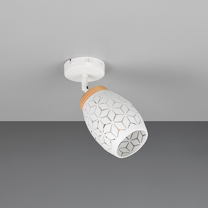 Reality Leuchten Bidar Aplique de pared (Blanco, E14, Diámetro: 12 cm) | BAUHAUS