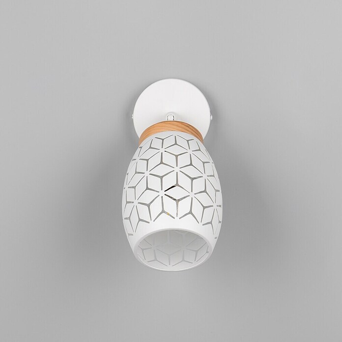 Reality Leuchten Bidar Aplique de pared (Blanco, E14, Diámetro: 12 cm) | BAUHAUS