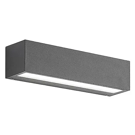 Lucande LED Wandleuchte aussen in anthrazit, Aussenlampe Wand