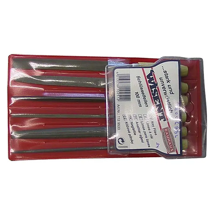 Wisent Feilen-Set - 6 -tlg. - Set Schlüsselfeilen der Marke Wisent, robust und langlebig, ideal für präzise Feilarbeiten.