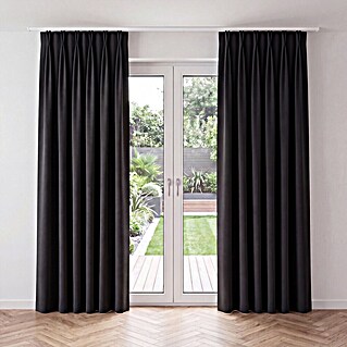 Verduisteringsgordijn Chicago 10 (100% polyester, Zwart)