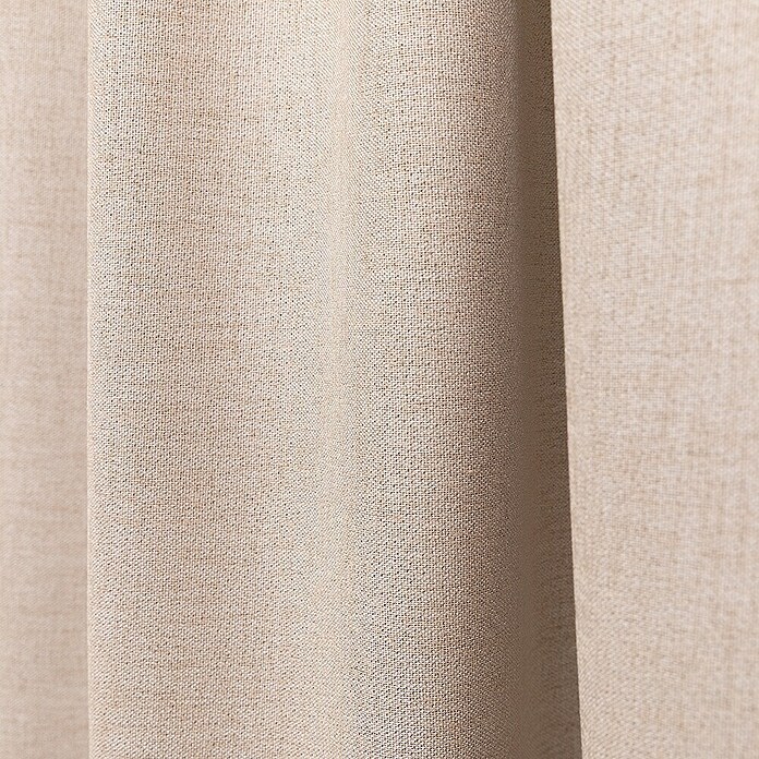 Verduisteringsgordijn Cordoba 12 (100% polyester, Beige) | BAUHAUS
