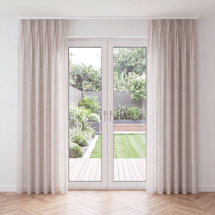 Gordijn Lima 15 (300 x 310 cm, 100% polyester, Lichtgrijs) | BAUHAUS