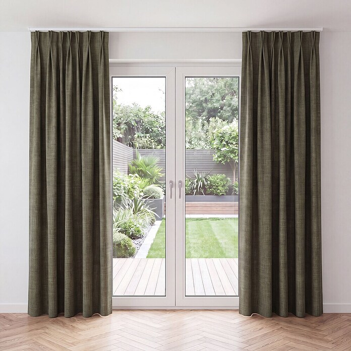 Gordijn Muscat 38 (100% polyester, Spargroen) | BAUHAUS