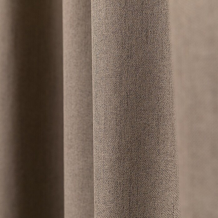 Verduisteringsgordijn Reykjavik 23 (89% polyester, Donker taupe) | BAUHAUS