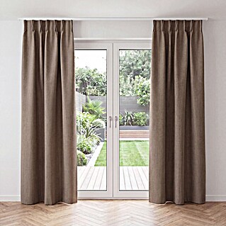 Verduisteringsgordijn Reykjavik 23 (89% polyester, Donker taupe)