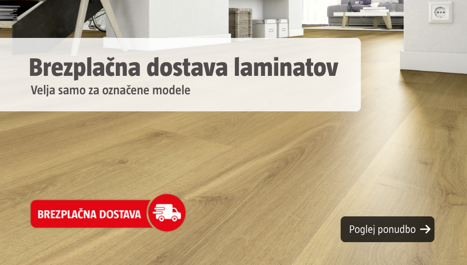 Brezplačna dostava na označene laminate.