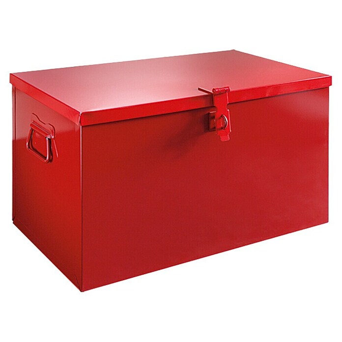 Caja de almacenaje y transporte (Largo: 60 cm, Rojo)
