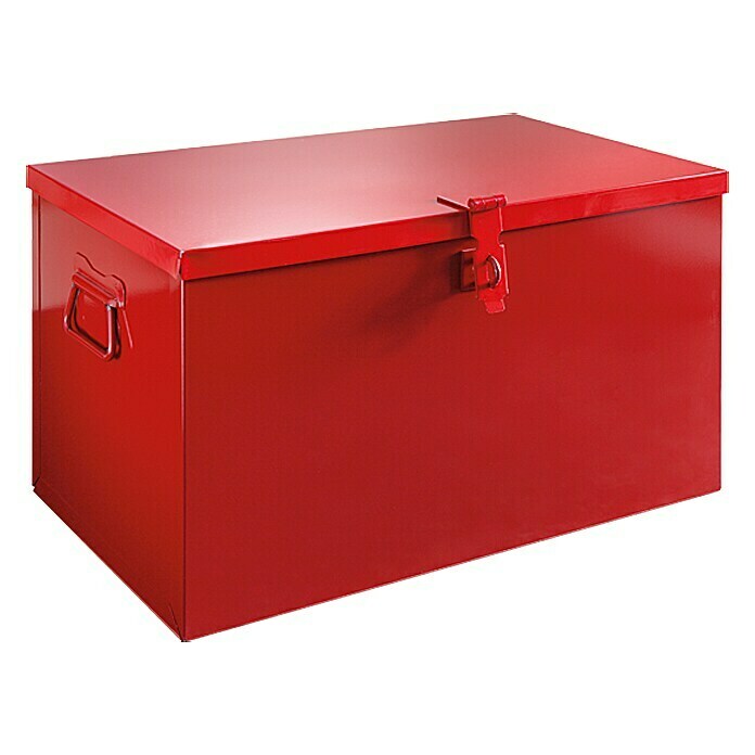 Caja de almacenaje y transporte (Largo: 60 cm, Rojo)