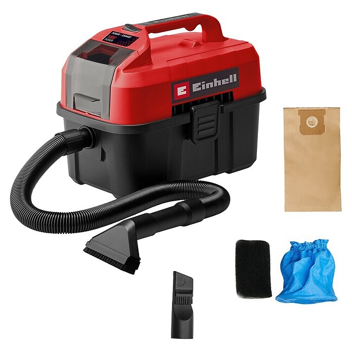 Einhell Power X-Change Akku-Nass-Trockensauger TE-VC 18/10 Li-Solo (18 V, Ohne Akku, 10 l)
