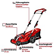 Einhell Power X-Change Akku-Rasenmäher GE-CM 36/37 Li-Solo (18 V, Ohne Akku, Schnittbreite: 37 cm)