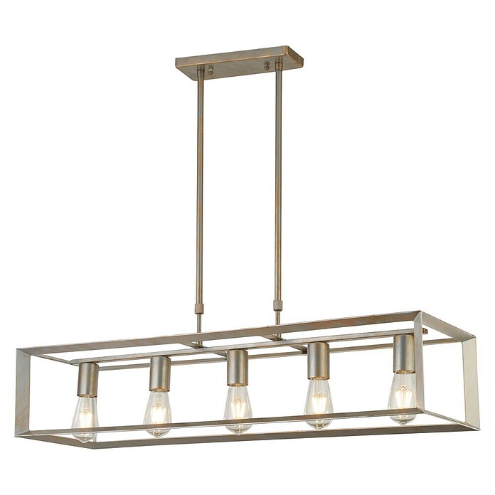 Searchlight Led-hanglamp Heaton (60 W, l x b x h: 90 x 28 x 75 cm, Silver and Gold) | BAUHAUS