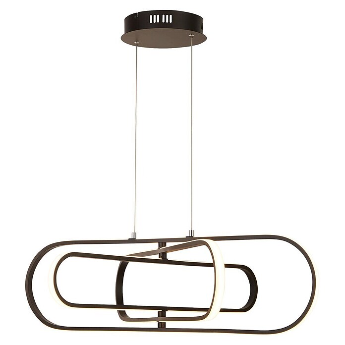 Searchlight Led-hanglamp Clip (52 W, l x b x h: 80 x 74,5 x 24 cm, Black) | BAUHAUS