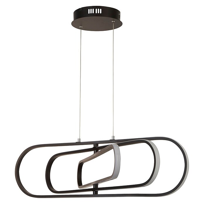 Searchlight Led-hanglamp Clip (52 W, l x b x h: 80 x 74,5 x 24 cm, Black) | BAUHAUS