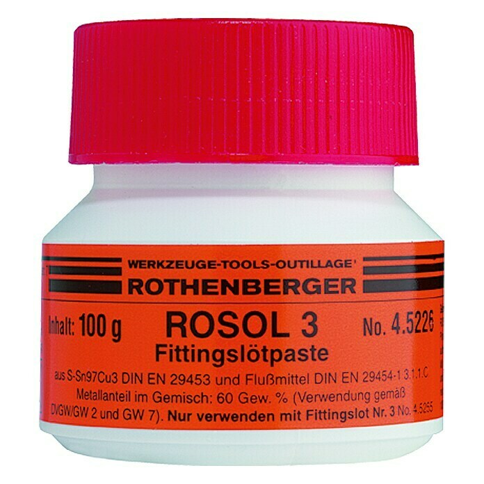 Rothenberger Soldeerpasta voor fittingen ROSOL 3 (100 g)