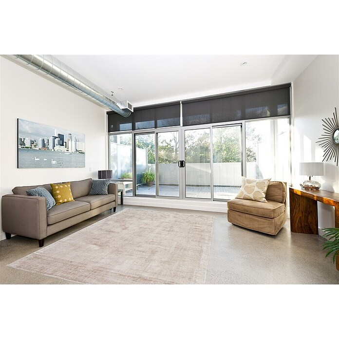 Kayoom Kurzflorteppich Luxury (Elfenbein/Taupe, 150 x 80 cm)
