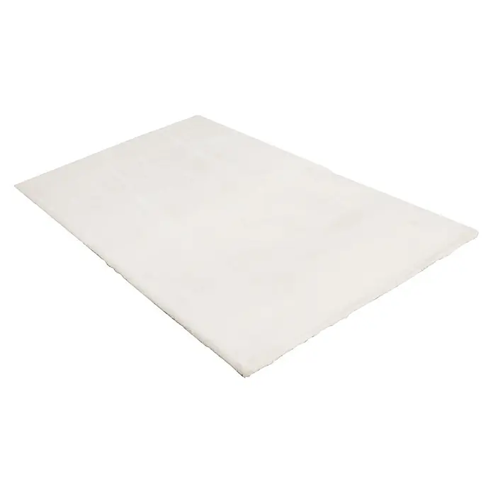 Kayoom Fellteppich Summit 625 - Creme, 170 x 120 cm, 90 % Polyester, 10 % Baumwolle - Rechteckiger cremeweißer Teppich mit weicher Textur.
