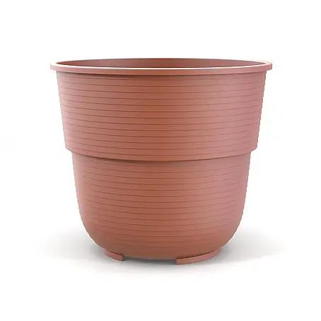 Plastard  Pflanztopf Ø 14 cm in Terrakotta für Garten Balkon Terrasse