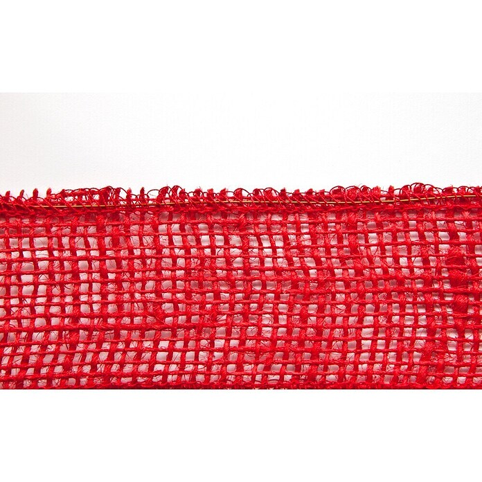 Windhager Jutegewebeband Randverstärkt (L x B: 10 x 5 m, Rot)
